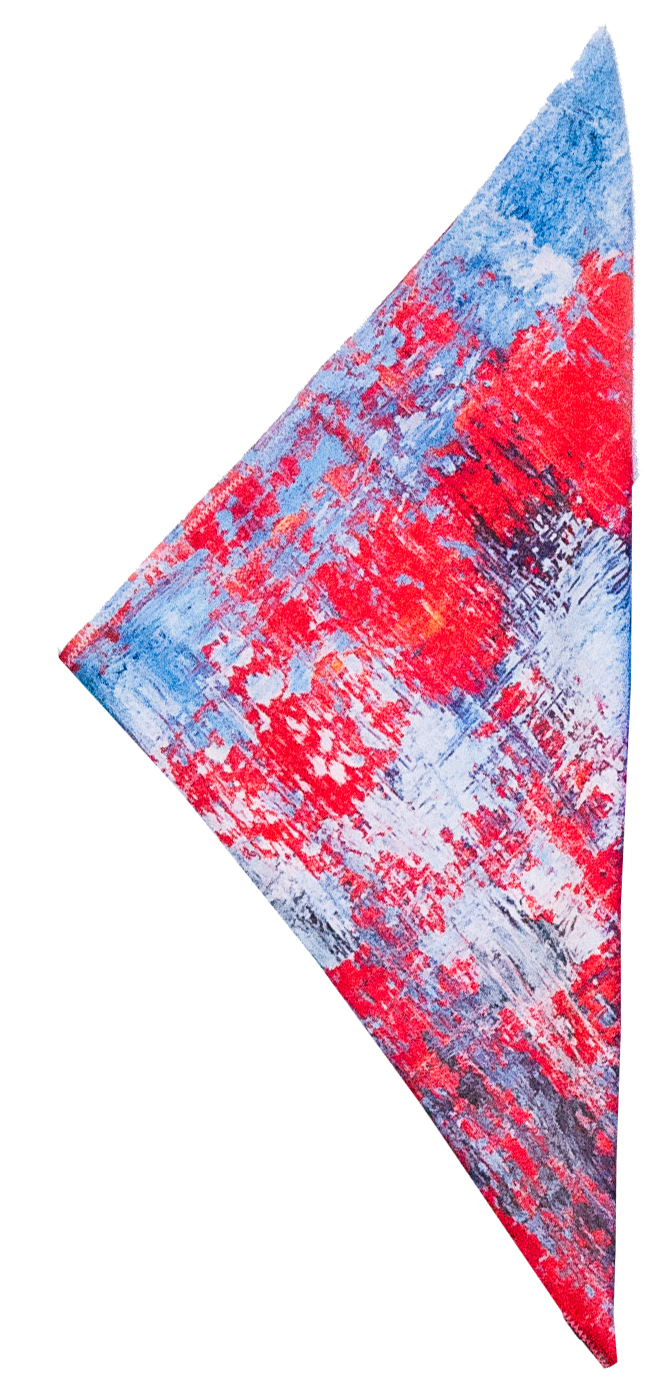 Blå/Röd näsduk - Weikel