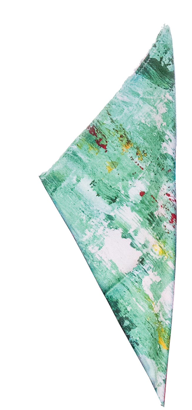 Grön/Röd näsduk - Weikel