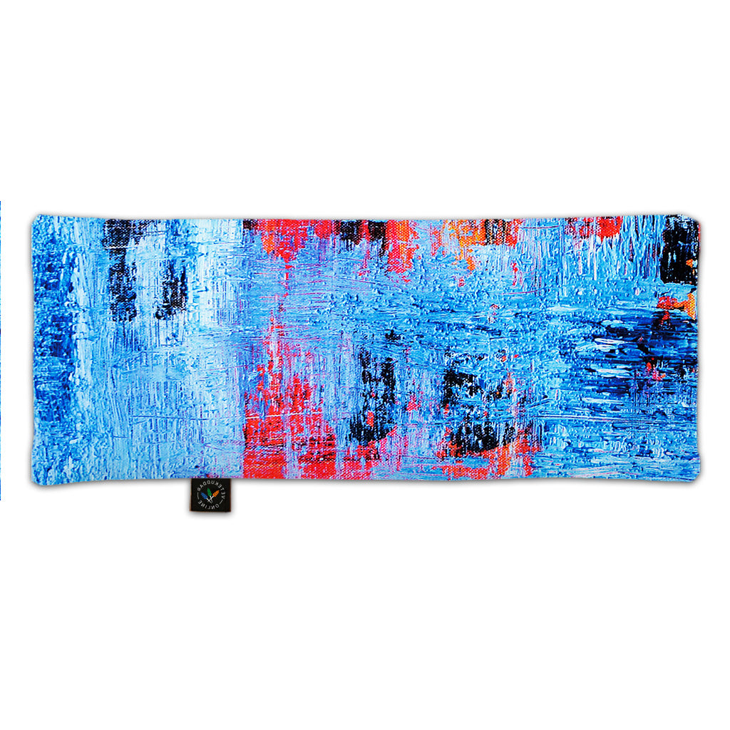 Vetekudde i mjukt och skönt satin - Blå - 40x16 cm