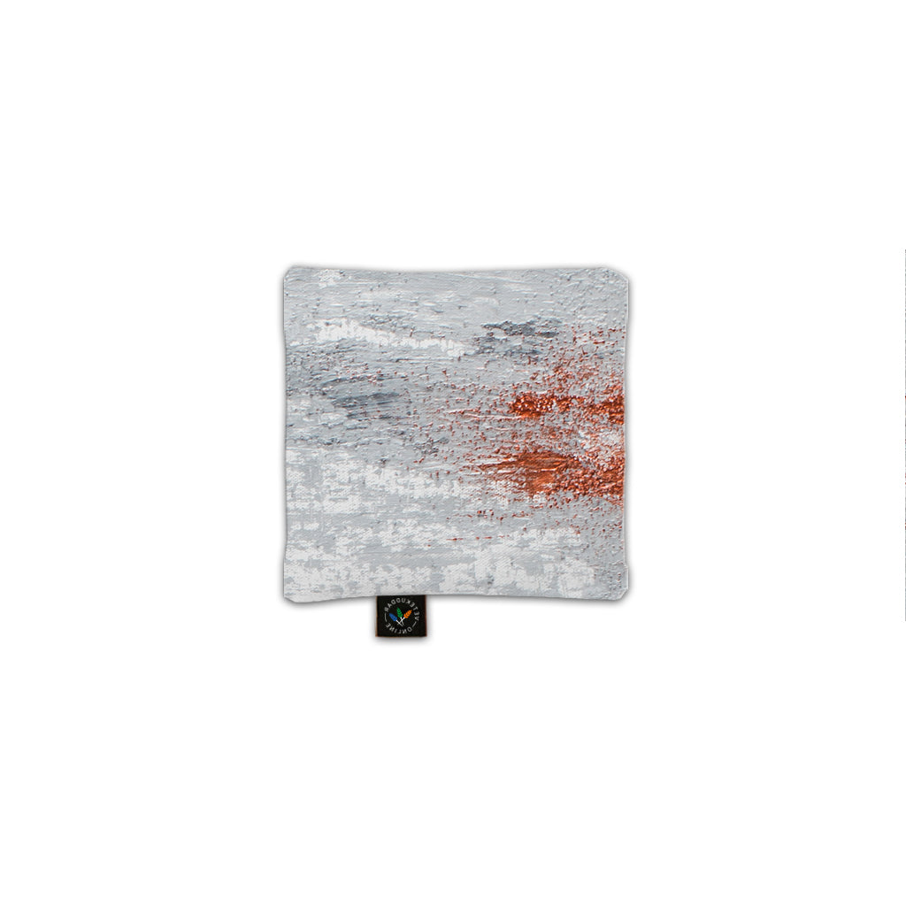 Vetekudde i mjukt och skönt satin - Grå - 16x16 cm