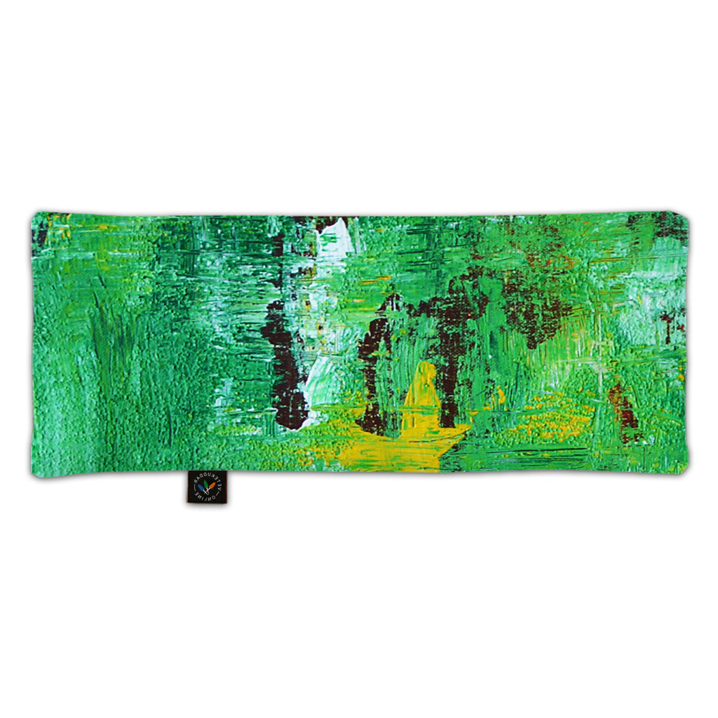 Vetekudde i mjukt och skönt satin - Grön - 40x16 cm