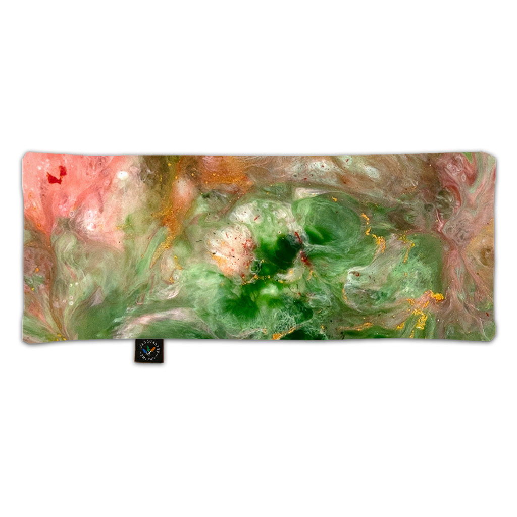 Vetekudde i mjukt och skönt satin - Trädgårdsdrömmar - 40x16 cm