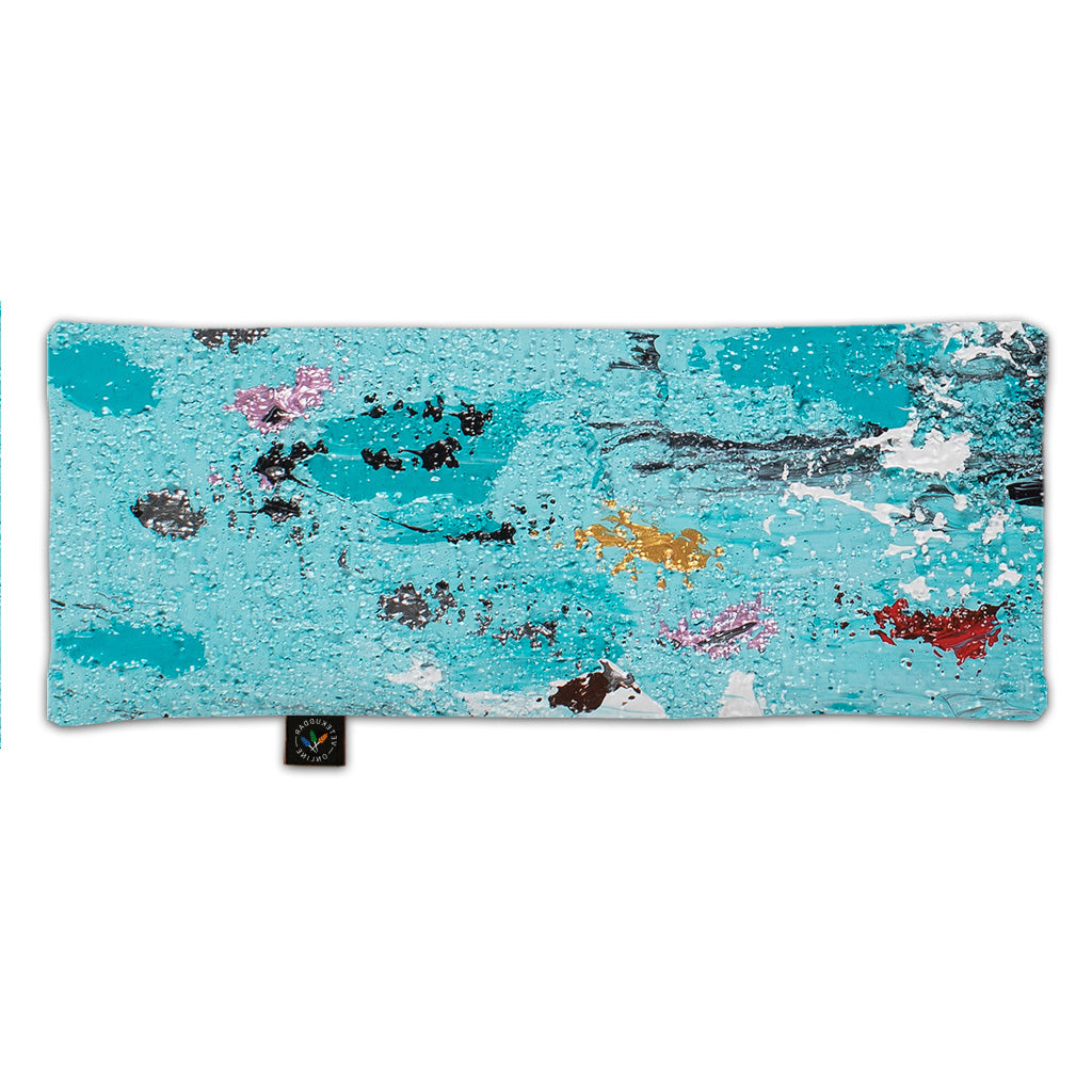 Vetekudde i mjukt och skönt satin - Turkos - 40x16 cm