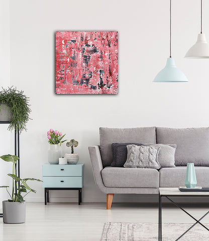 Drömmande Rosaskimmer - 70x70