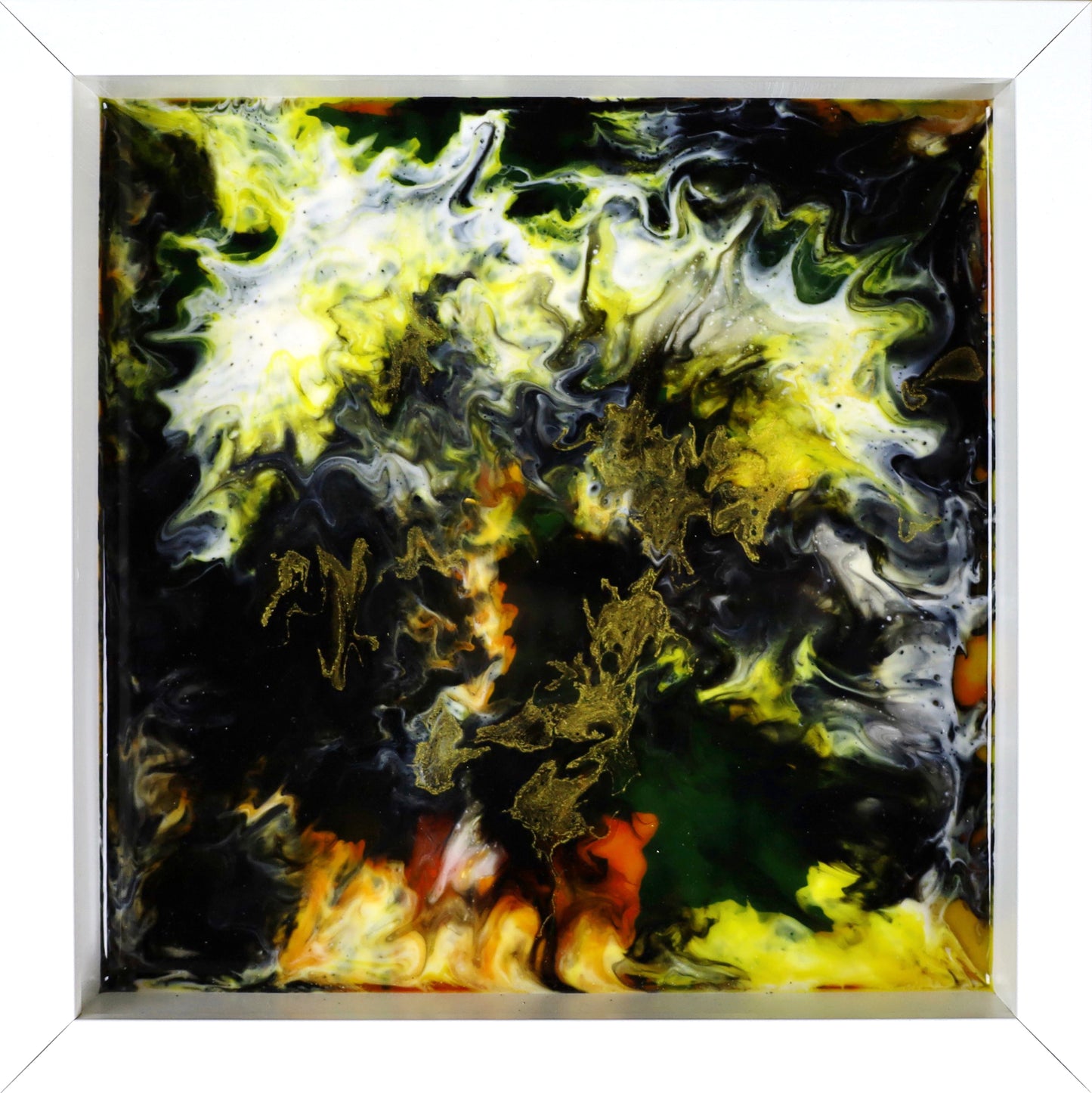 Guldsprängd Natt - 25x25 - Djup kant