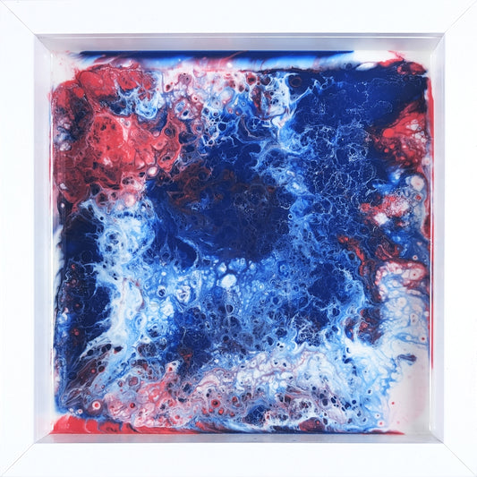 Patriotisk Flod - 25x25 - Djup kant