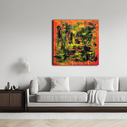 Svart-Gul Rörelse - 90x90