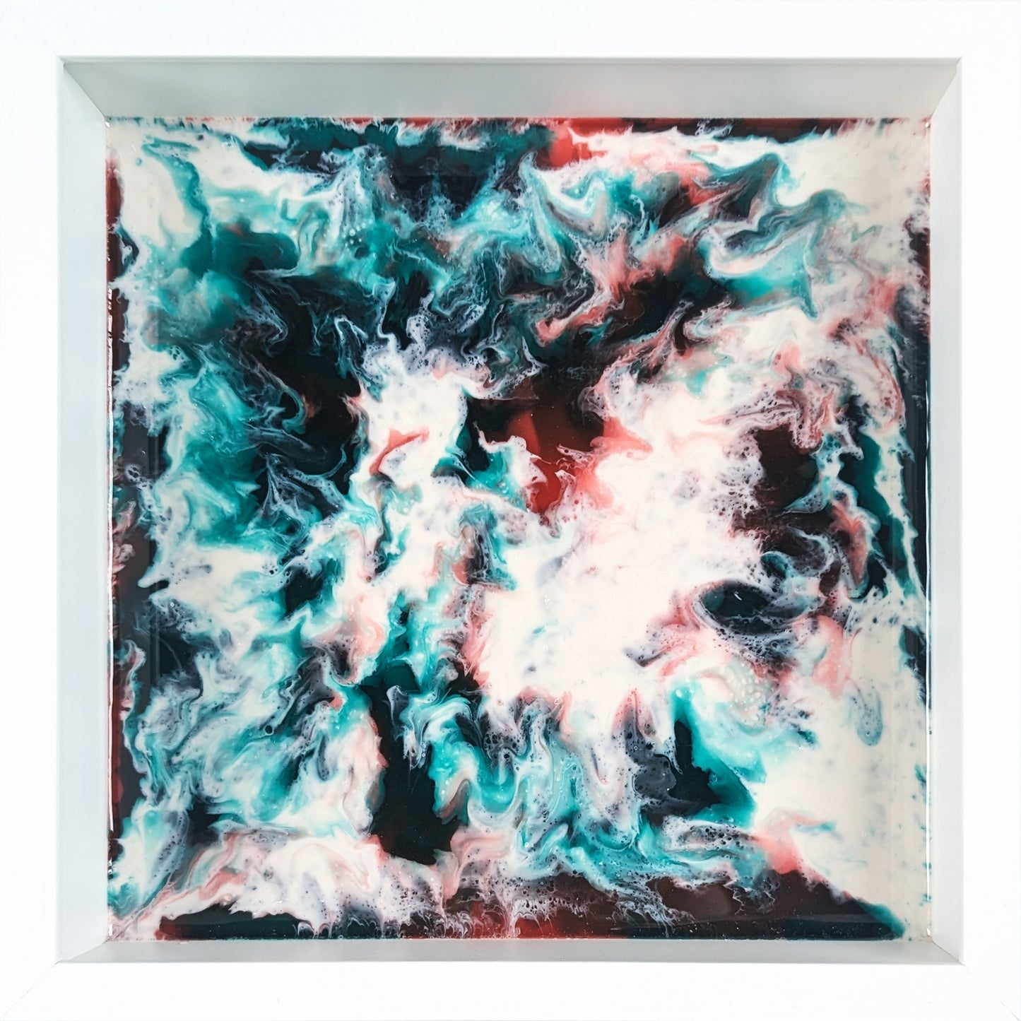 Turkos Storm - 27x27 - Djup kant