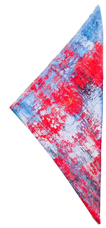 Blå/Röd näsduk  - Weikel