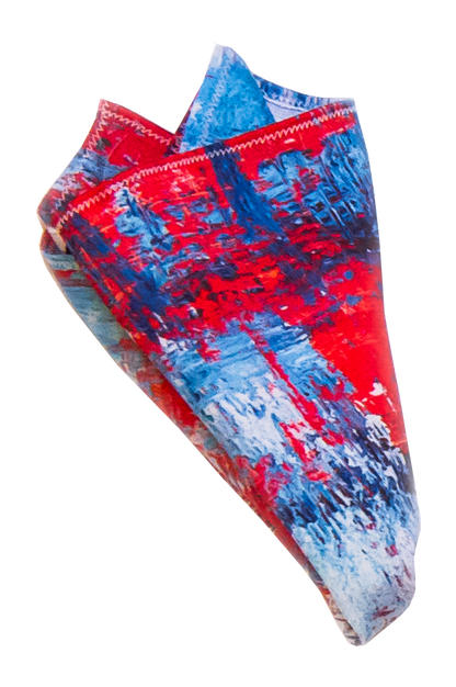 Blå/Röd näsduk  - Weikel