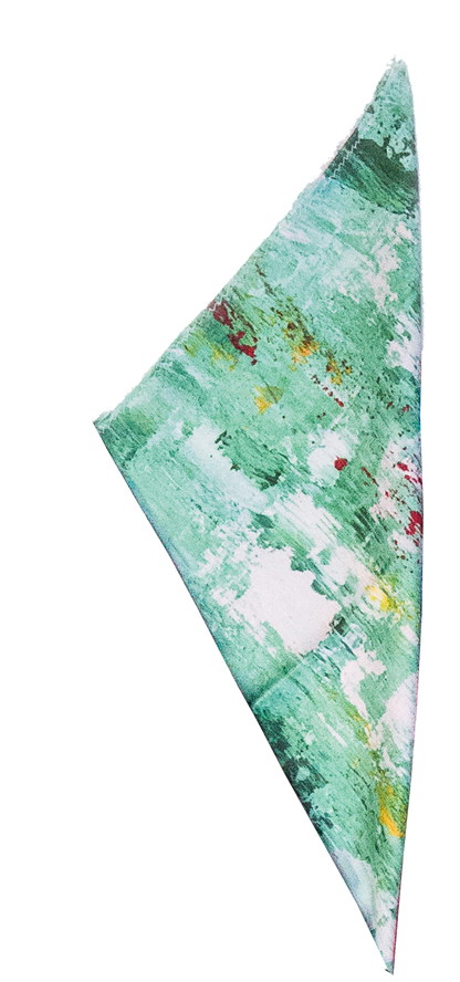 Grön/Röd näsduk  - Weikel