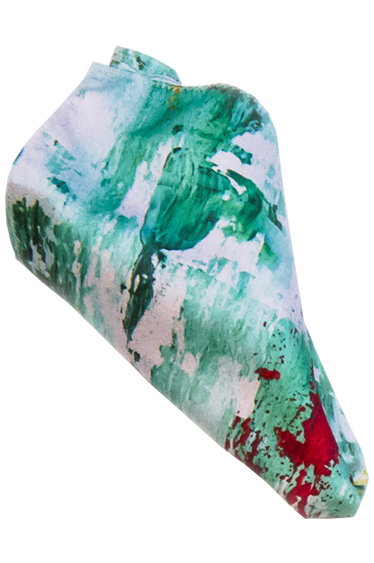 Grön/Röd näsduk  - Weikel