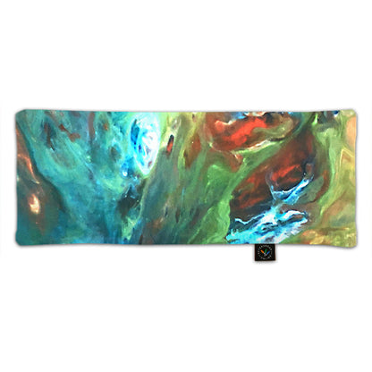 Vetekudde i mjukt och skönt satin - Påfågel - 40x16 cm