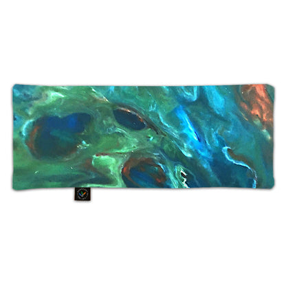 Vetekudde i mjukt och skönt satin - Påfågel - 40x16 cm