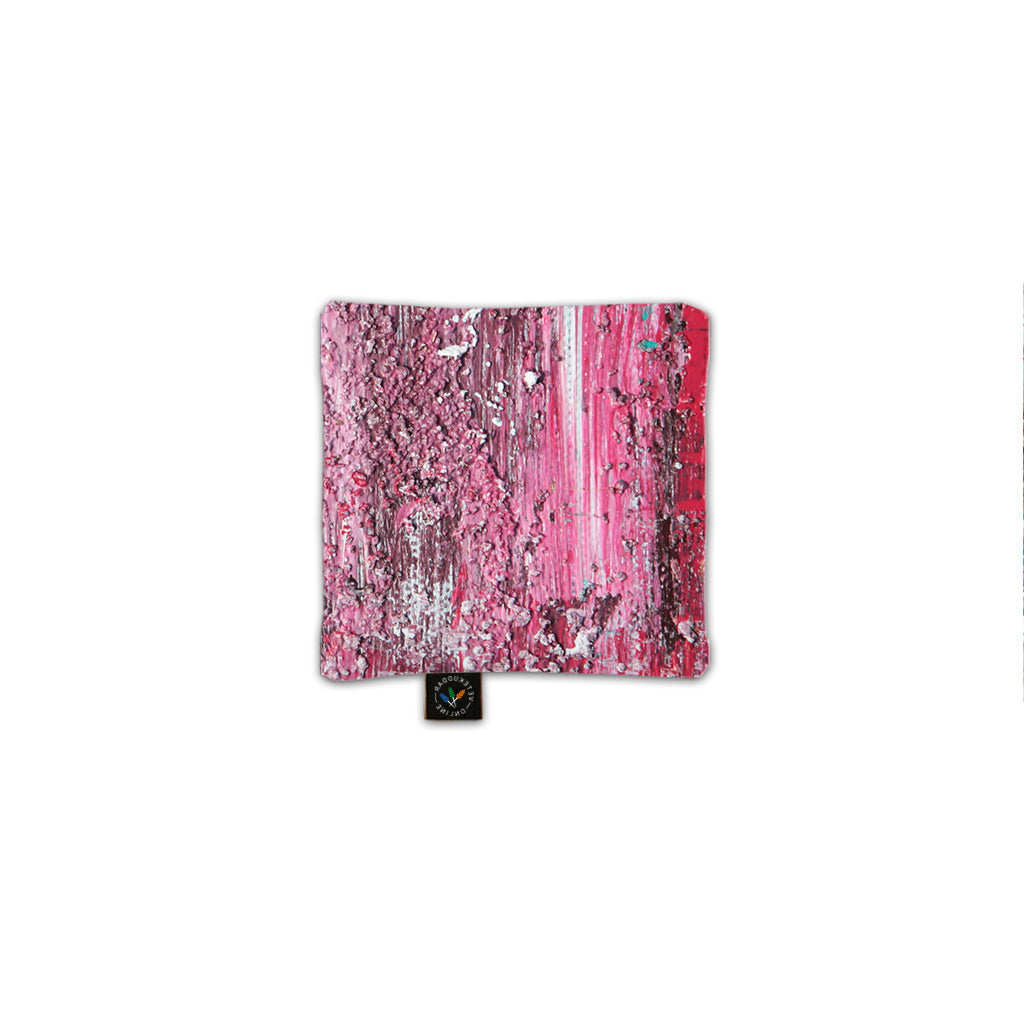 Vetekudde i mjukt och skönt satin - Rosa - 16x16 cm