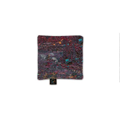 Vetekudde i mjukt och skönt satin - Vinröd - 16x16 cm