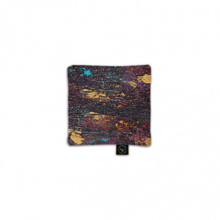 Vetekudde i mjukt och skönt satin - Vinröd - 16x16 cm