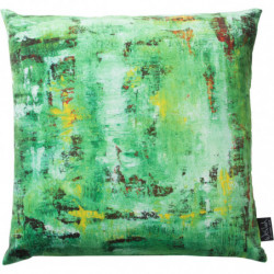 Grönt kuddfodral i sammet - 50x50 cm